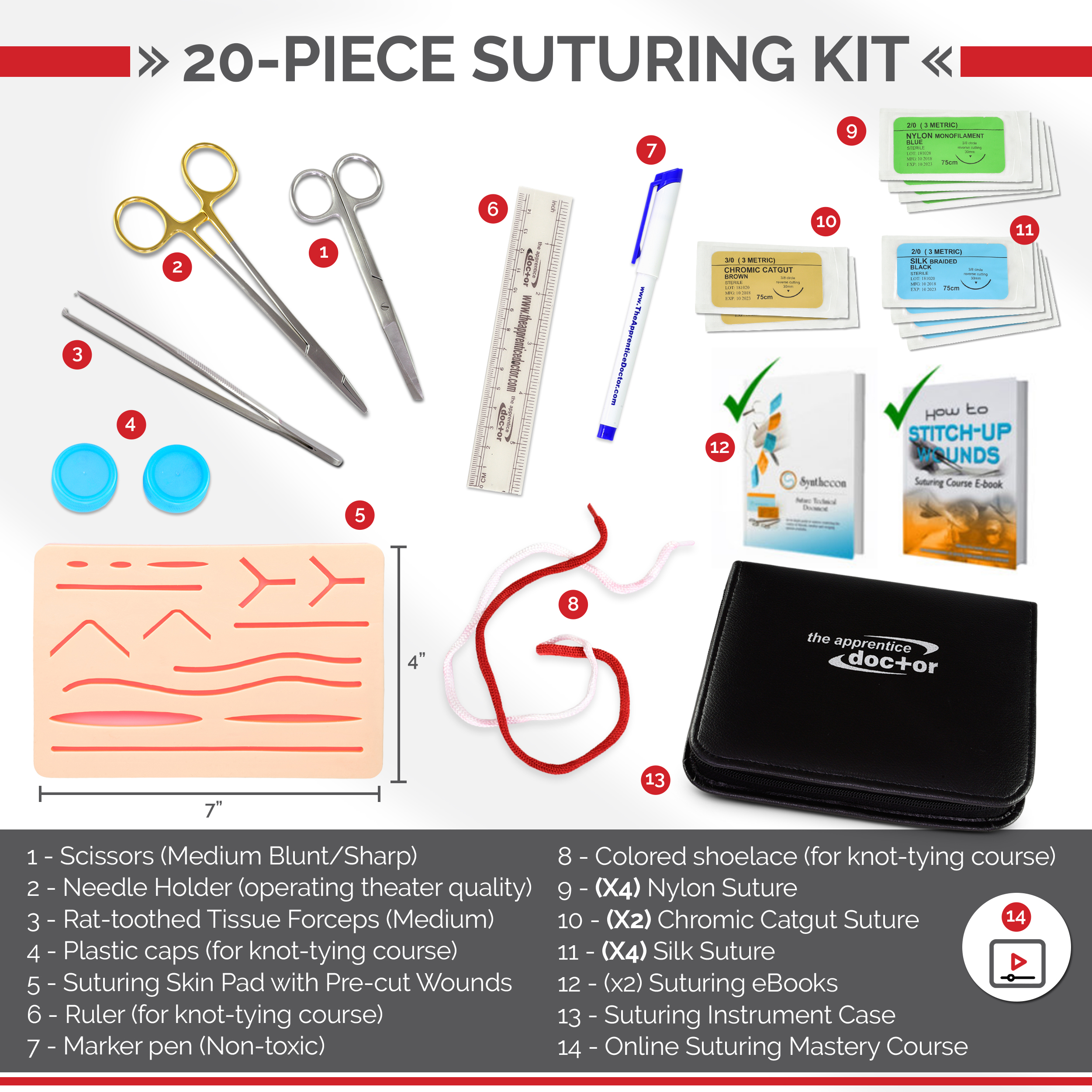 The Deluxe Suture Kit  The Apprentice Doctor - Apprentice Doctor